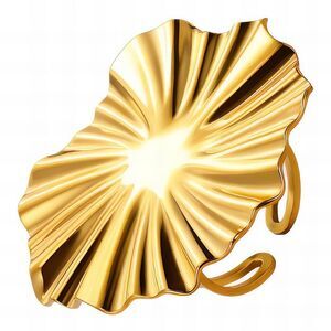 18K Gold Plated Women's Large Ring Adjustable Waterproof Hypoallergenic